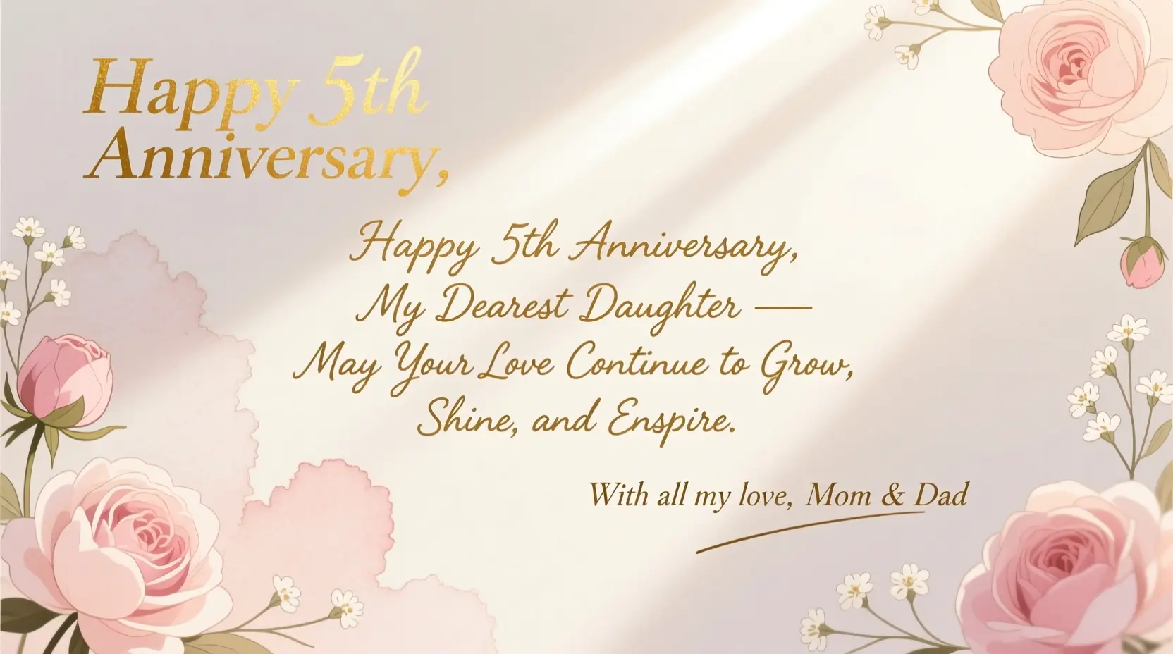 300+ Wedding Anniversary Wishes and Messages for Daughter 💐