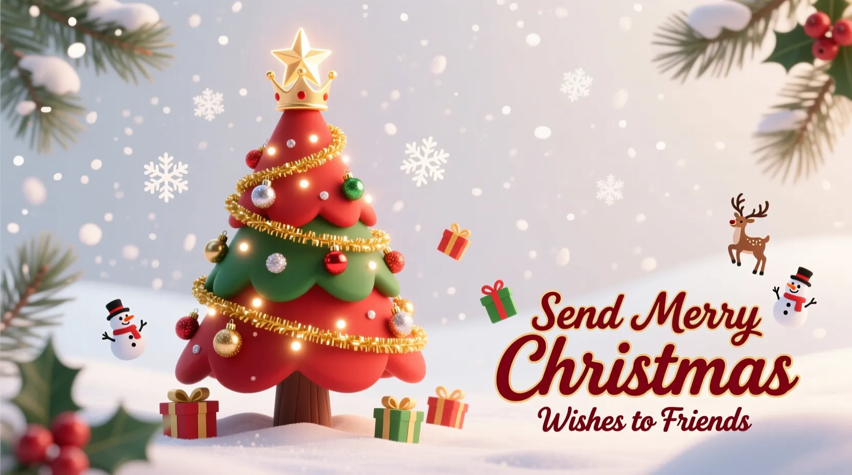 Send Merry Christmas Wishes to Friends, Family on Christmas Day